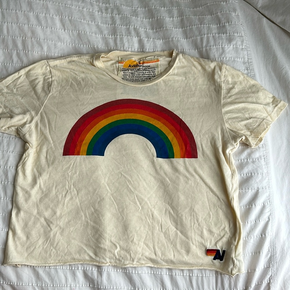 Aviator nation rainbow bf tee 🌈🌈
